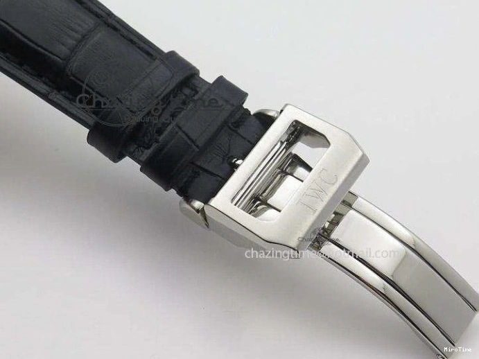 MIROTIME 0513 Youthful Pilot Spitfire 3878 Chrono BP Gray Dial SS On Black Leather Strap A 7368